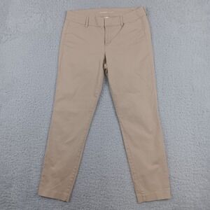 Old Navy Pant Pixie Chino Womens 4 Tan Mid Rise Slim Ankle Stretch 815033-19